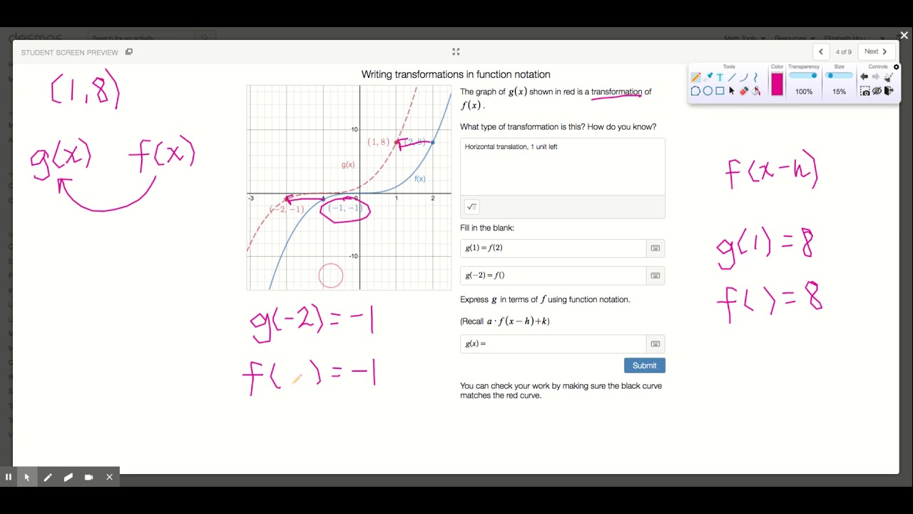Function Notation - Horizontal Translation - YouTube