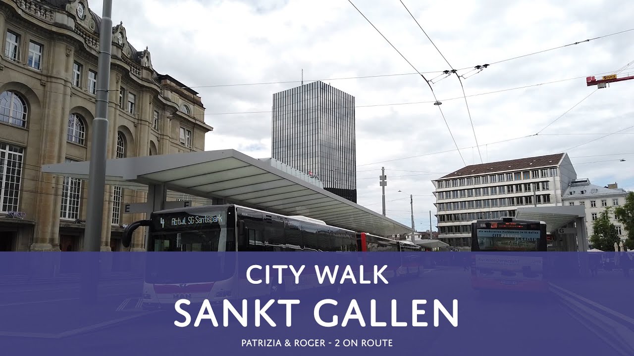 St Gallen City Walk Teil 3 Hauptbahnhof Rathaus Einkaufsstrasse Marktplatz Altstadt Youtube