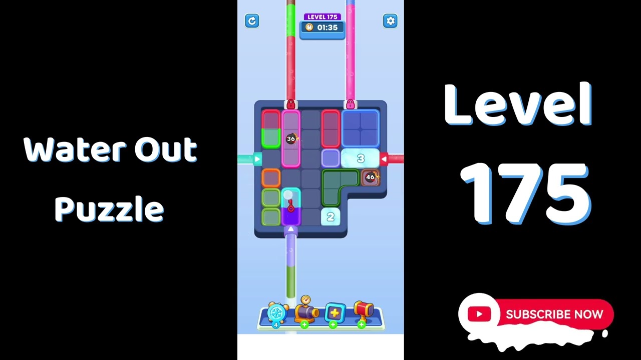 Water Out Puzzle Level 175 Walkthrough 💧 | Step-by-Step Solution | SolutionGuruji