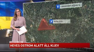 Heves ostrom alatt áll Kijev