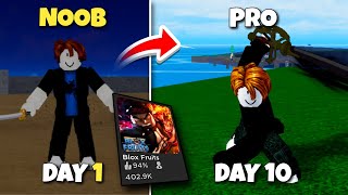 Day 10 Noob to Pro in Blox Fruits… This New Sword Is INSANE