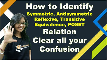 How to Identify Symmetric, Anti-symmetric,Reflexive, Transitive Relation | Sets and Relations -Day 2