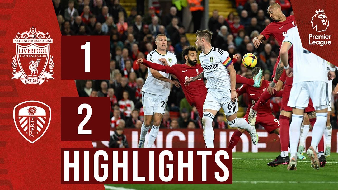 ⁣HIGHLIGHTS: Liverpool 1-2 Leeds United | Salah levels, but Reds lose late