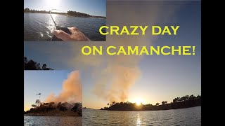 Crazy Day on Camanche: PB Spotted Bass and Wildfire on the Lake!  Lake Camanche Bass Fishing