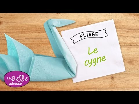Vidéo: Comment plier une serviette en cygne (avec photos)