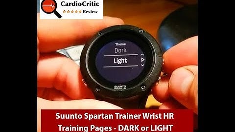 Background Colour - changing to a light theme Suunto Spartan Trainer