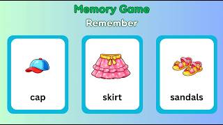 Summer Clothes 👕Memory Game