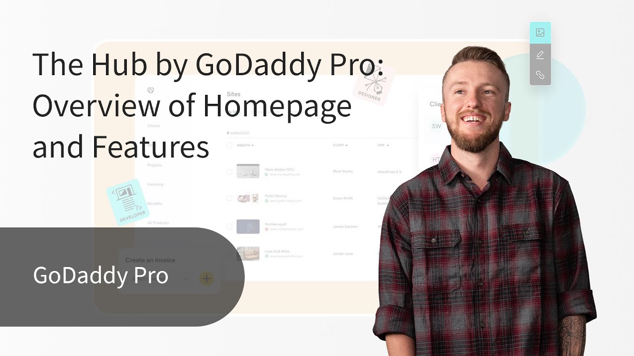 Godaddy Pro The Hub by GoDaddy Pro: Overview of Homepage and Features - YouTube