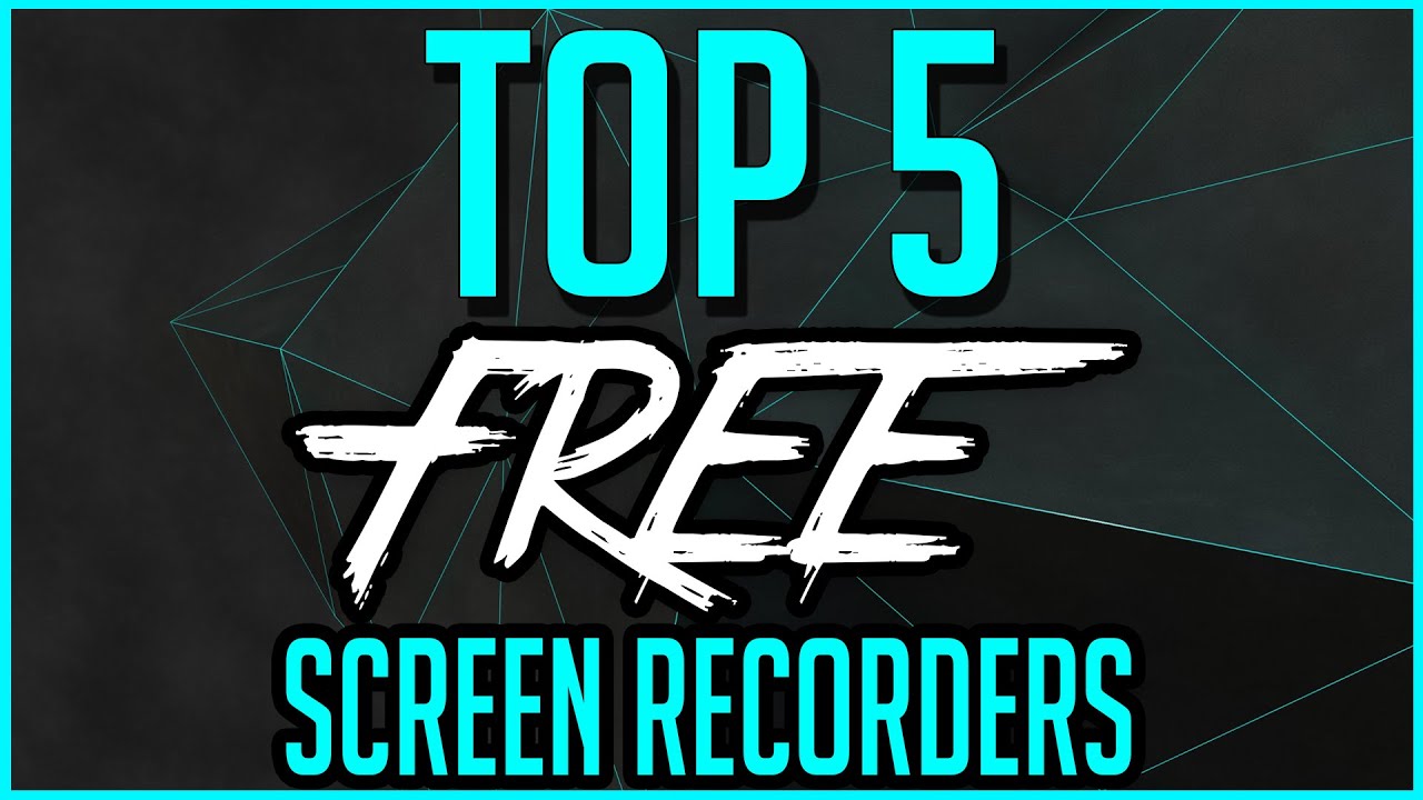 Best 5 Free Game Recording Software for Windows