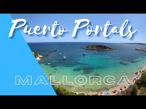 Puerto Portals und Palma Aquarium Mallorca Drohnen Video Bucht,  Strand und Hafen