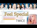 [TWICE] Feel Special | Bar chart race [Line Distribution]