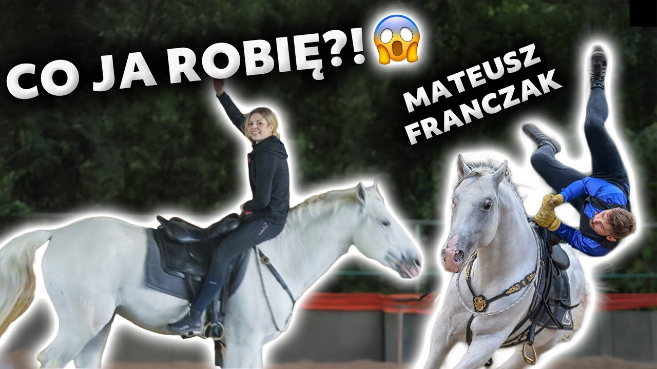 DZIEŃ Z PROriderem: Mateusz Franczak 😀 | Woltyż francuski 🐴| Robię figury kaskaderskie? 😱🔥