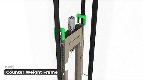 Professor Elevator Counter Weight Frame 1:1 Single Row