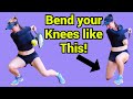 Why you can't bend your knees in an open stance