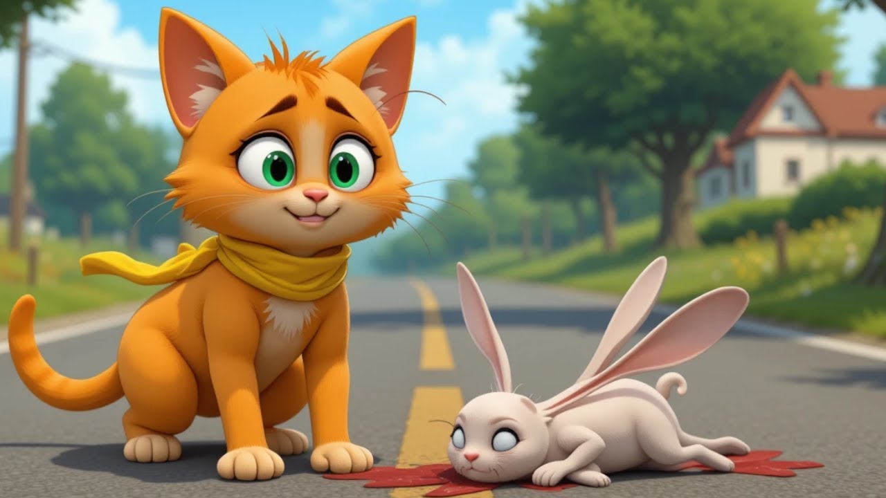 Rabbit Hit by Car, Saved by Cat Heartwarming Story - YouTube