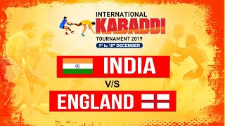 INDIA Vs ENGLAND | INTERNATIONAL KABADDI TOURNAMENT 2019 |DEC-3| POOL-A MATCH 2 | PTC PUNJABI GOLD