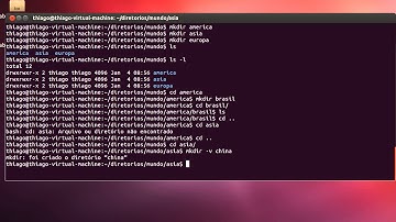 Criando, listando e apagando diretorios Linux
