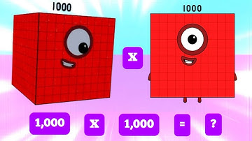 MULTIPLICATION WITH NUMBERBLOCKS | MULTIPLY SAME BIG NUMBER | LEARN TO COUNT | hello george