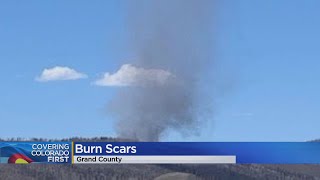 Ash And Dust Devil Spotted In East Troublesome Fire Burn Scar