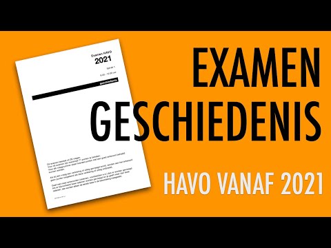 Video: Wijzigingen in het examen geschiedenis in 2021