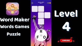 Word Maker Level 4 Answers | Words Games Puzzle | Go Answer screenshot 5