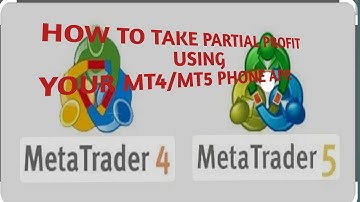 Taking partial profit using mt5 on your phone. #mt5 #forextrading #binary