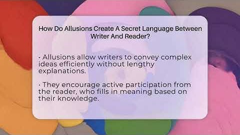 How Do Allusions Create A Secret Language Between Writer And Reader? - The Prose Path