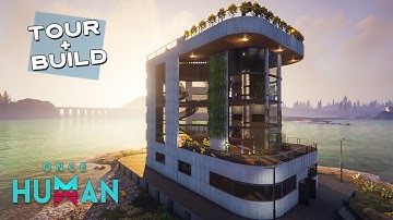 Once Human - Modern Tower Base By The Water With Build Video