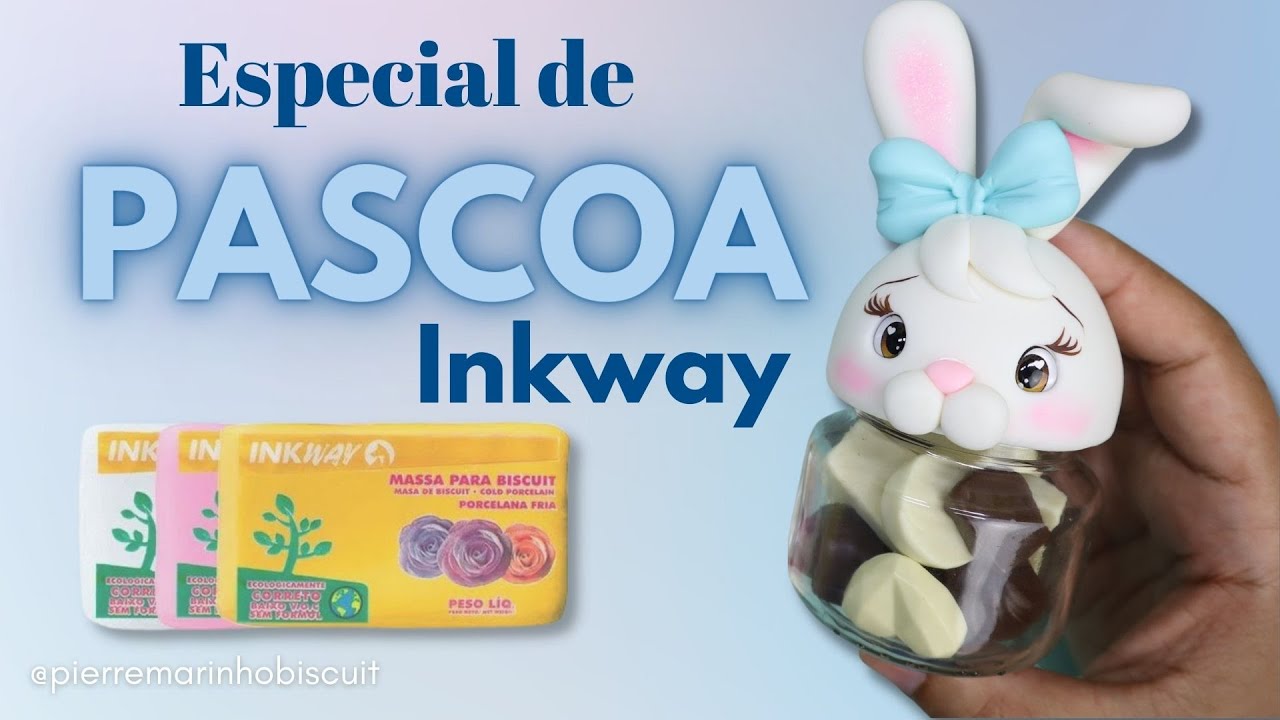Porta Bombom - Coelho de biscuit | Especial de Pascoa @InkWay