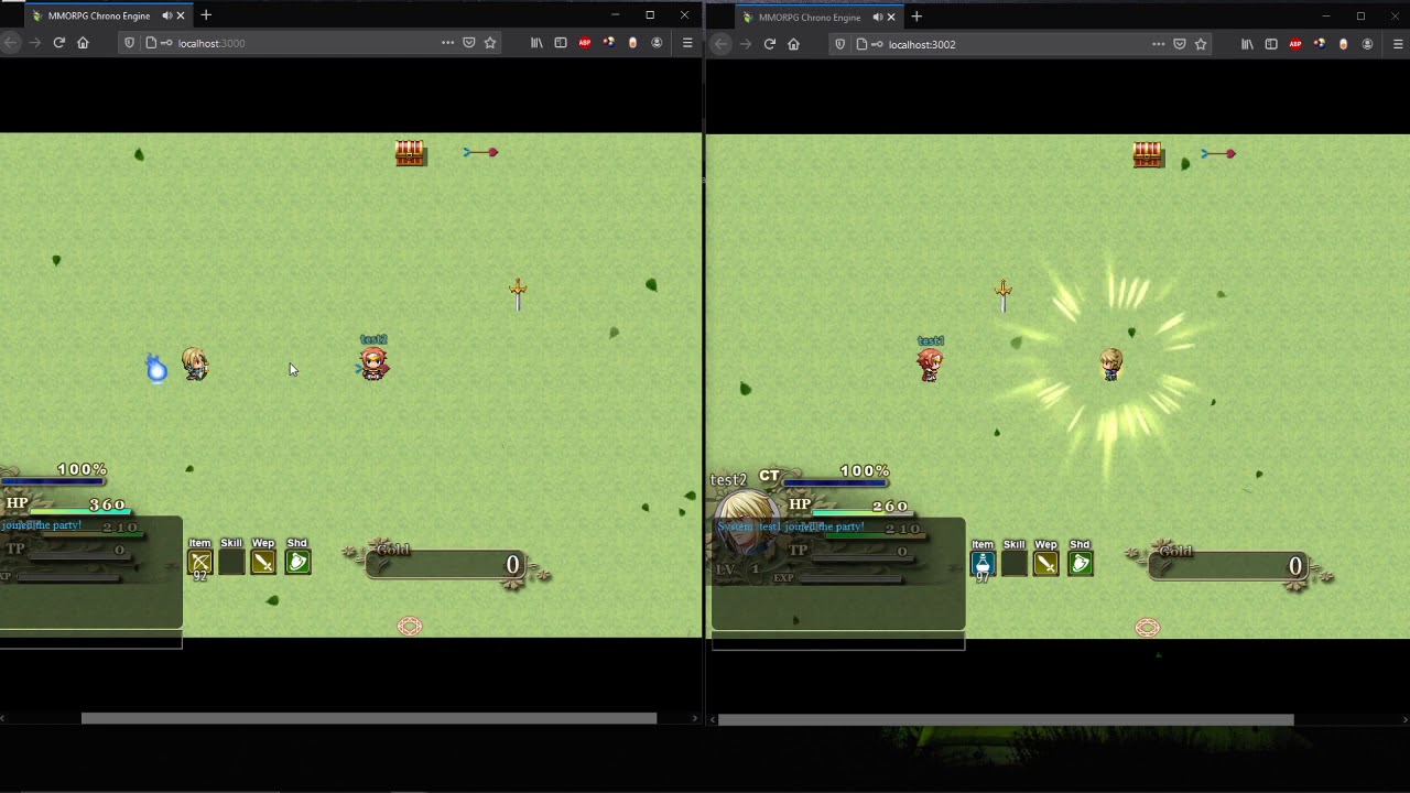 RPG Maker MV: MMO PVP Test 3 - YouTube