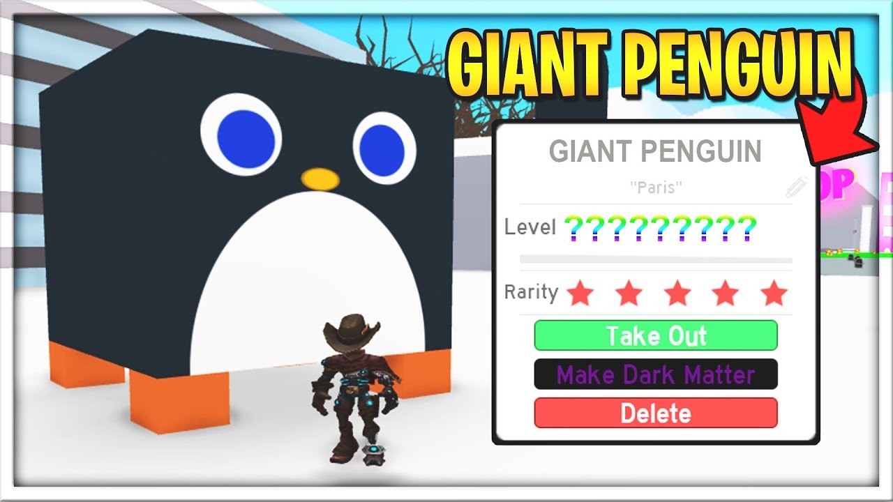 Creating A Giant Penguin Pet Simulator Youtube