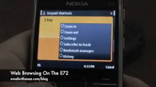 Demo Of The Web Browser On The Nokia E72 screenshot 4