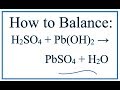 Balancing Chemical Reactions Concepts