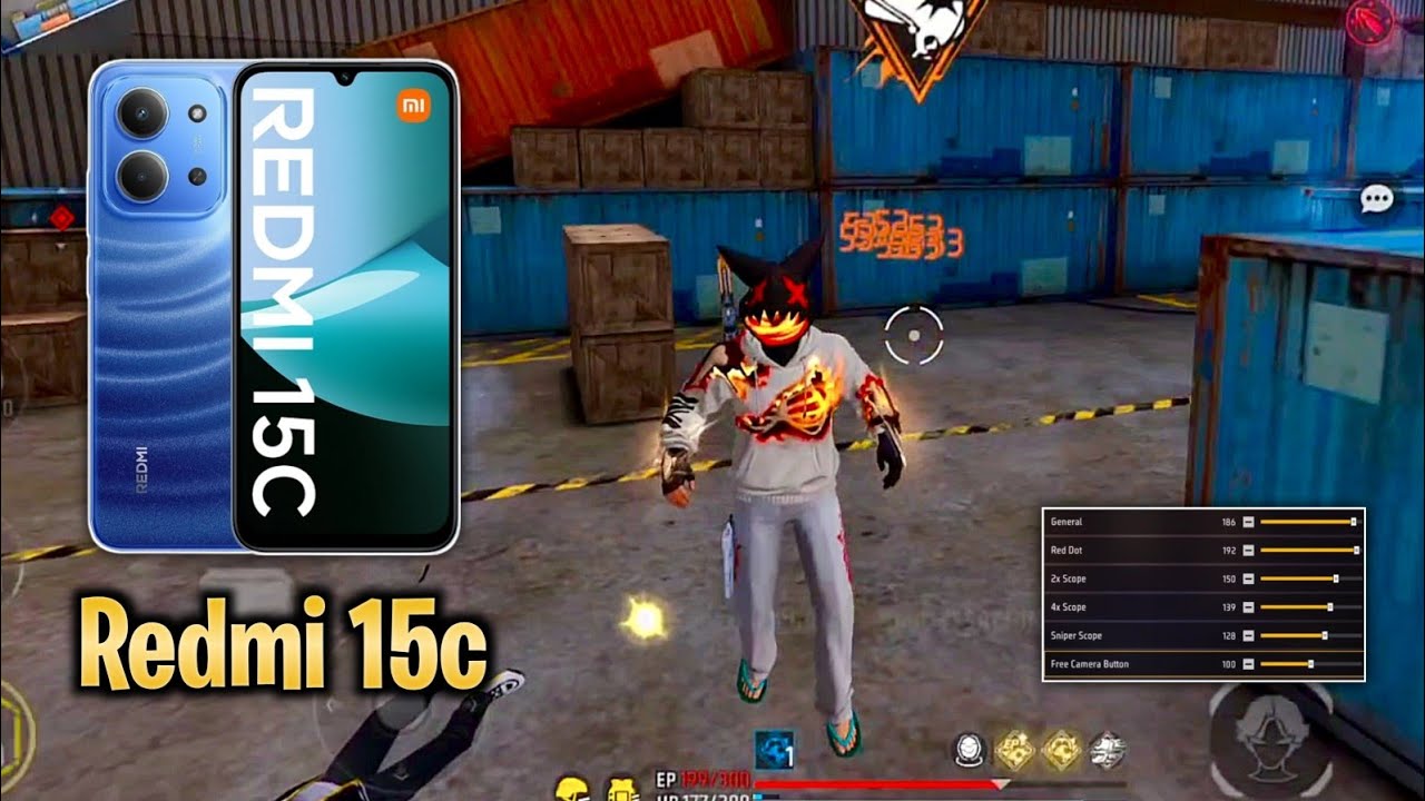 Redmi 15c Freefire Sensitivity 2025 🔥| Redmi 15c Free fire Headshot Setting 