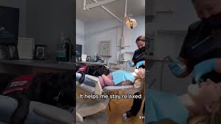 Service dog at the dentist