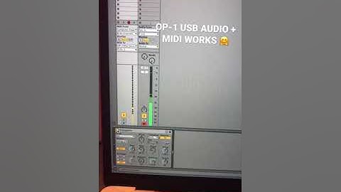 OP-1 Update | USB Audio + MIDI test ✔️ #teenageengineering