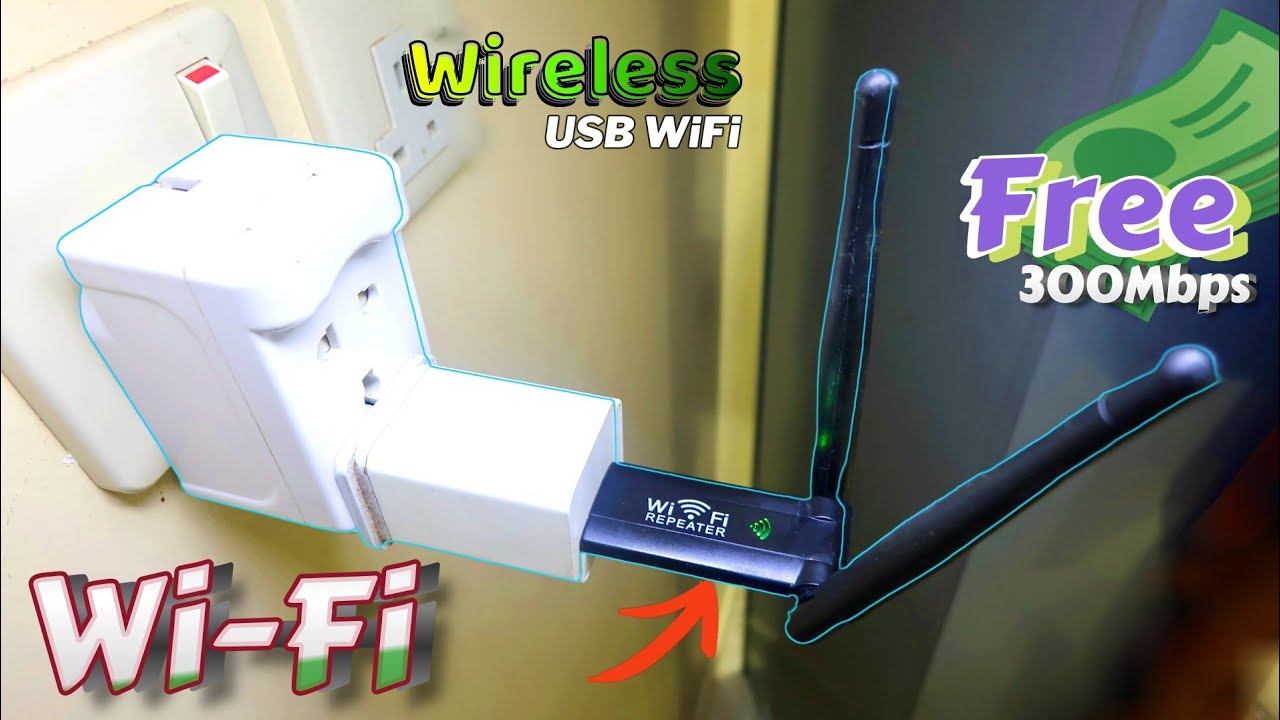 Free Wireless Wi-Fi 300 Mbps | Setup and Speed Test USB Wi-Fi Repeater