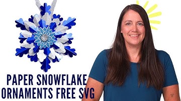 Paper Snowflake Ornaments with Free SVG