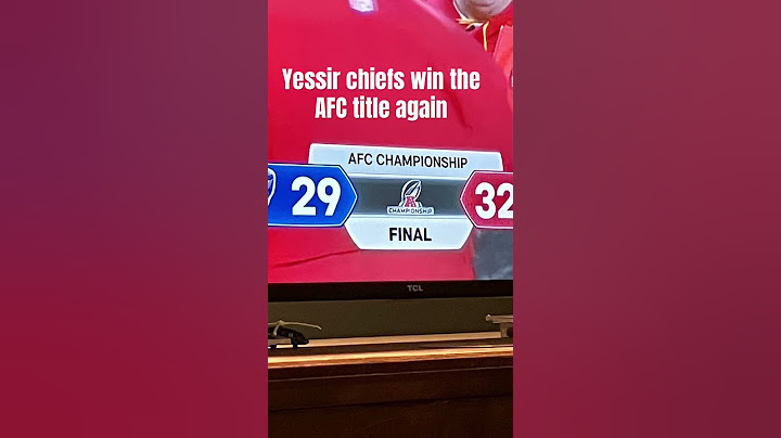 The chiefs win the AFC championship once again. Mahomes is him for thanking God for that.