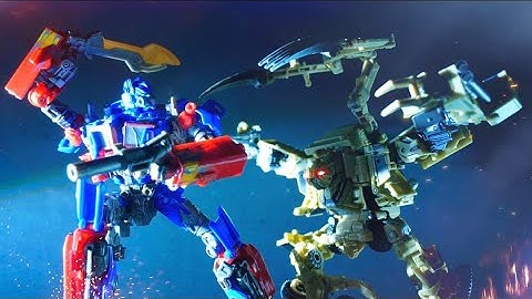 Transformers stop motion - Prime vs BONECRUSHER Ep.4