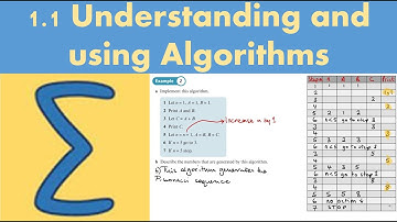 1.1 Understanding and using algorithms (DECISION 1 - Chapter 1: Algorithms)