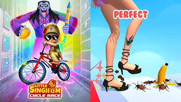 Little Singham Cycle Run vs Tippy Toe 3D - Android,ios Gameplay Walkthrough All Levels Game EP5