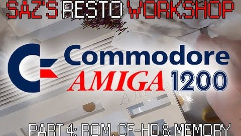 Amiga A1200 Restoration Part 4 Changing the ROM and installing the CF HD