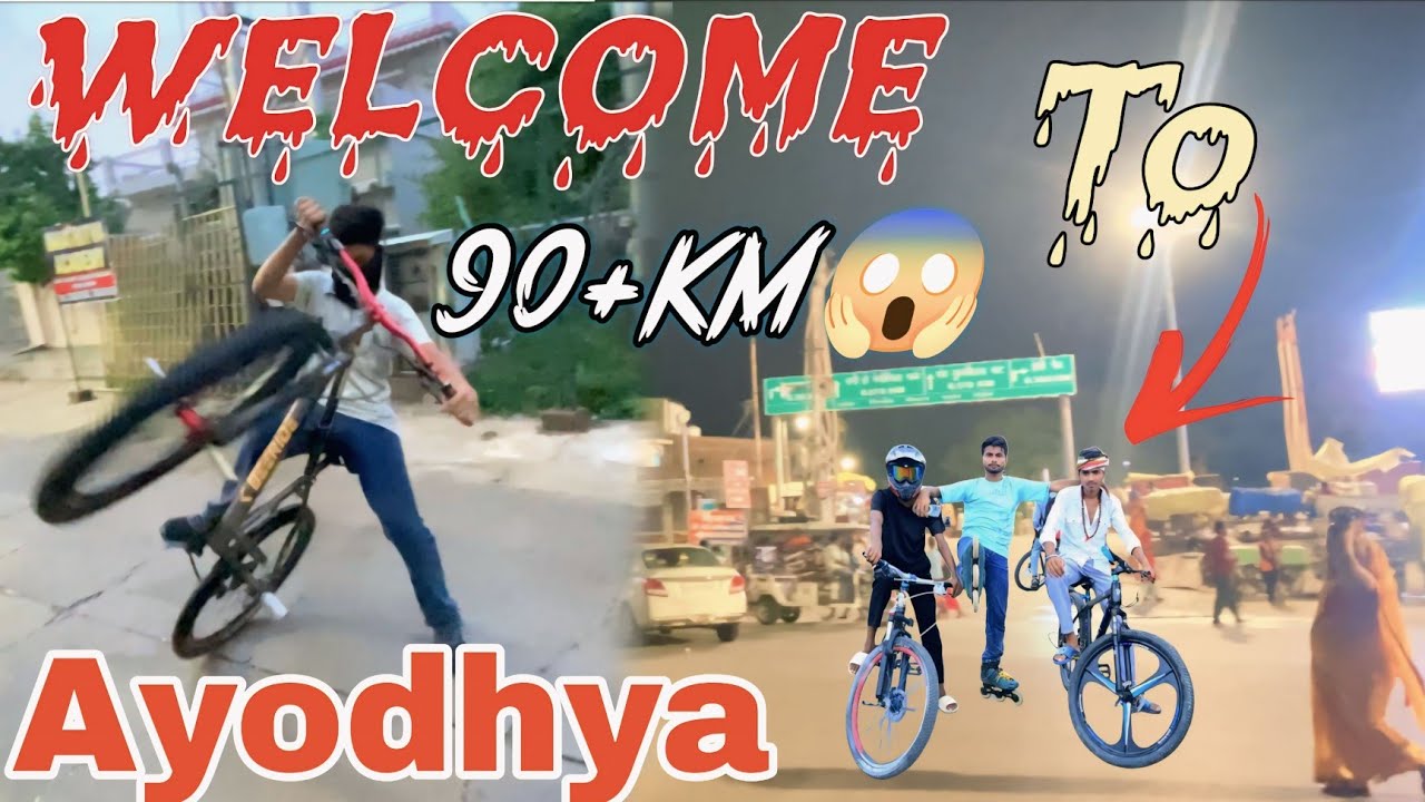 Ye ham log kaha pahuch gaye 90km😱 ride karke || Ayodhya vlogs || Ravi skater