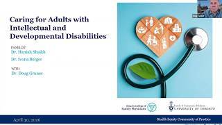 Caring for Adults with Intellectual & Developmental Disabilities | Health Equity CoP