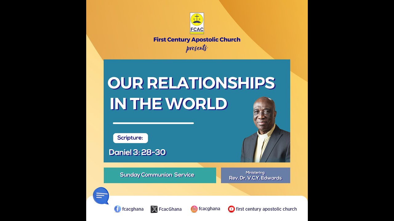 Our Relationships in the World by Rev. Dr. V.C.Y. Edwards (1st Quarter Revival: 18.01.2026) Day 7
