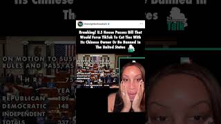 US House passes bill to ban tiktok. #tiktok #congress #conspiracy