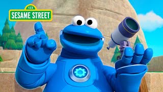 Mecha Cookie Monster vs Giant Magnet #sesamestreet #mechabuilders