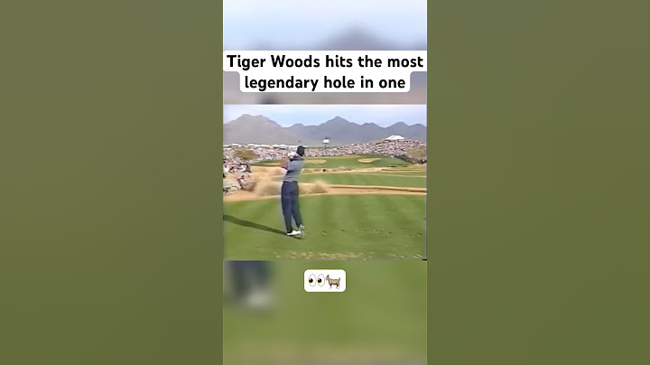 Tiger Woods hits the most legendary hole in one in golf
