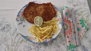 Making Wiener Schnitzel, world famous Viennese Escalope in a quick and tasty way.